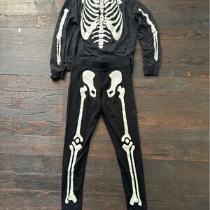 Women’s Halloween skeleton pajamas - (Top size small /Bottoms medium)